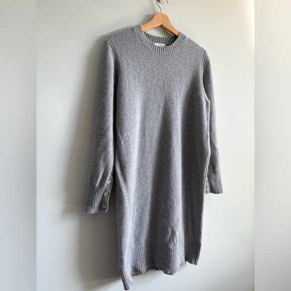 Yerse Wool Gray Knit Sweater Dress | Size Small - Picture 3 of 7
